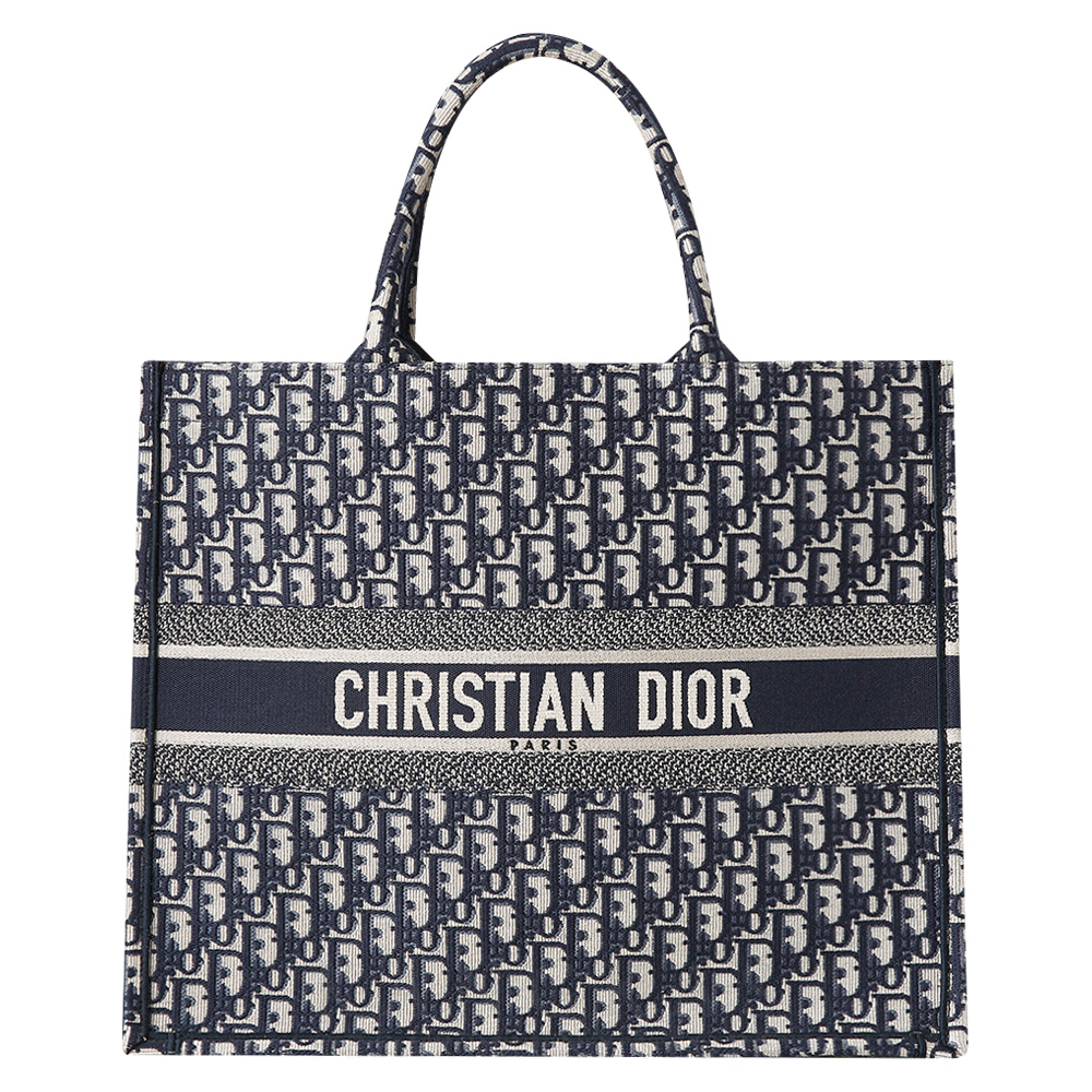 CHRISTIAN DIOR(USED)크리스찬디올 오블리크 북토트 라지